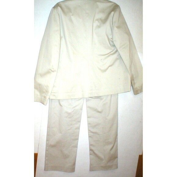 Gap Suit Separates Blazer Jacket Pants 6 Beige Khaki Tan Womens Work Vintage - Picture 3 of 6